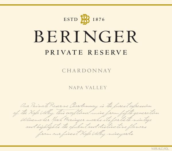 2020 Beringer Vineyards Private Reserve Chardonnay