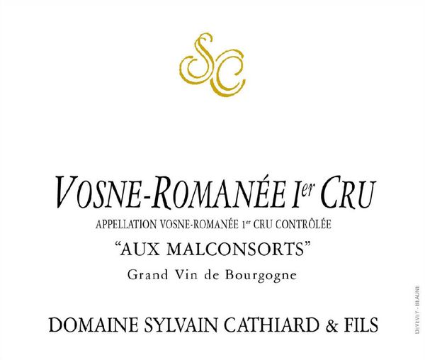 2020 Domaine Sylvain Cathiard & Fils Vosne-Romanée Aux Malconsorts