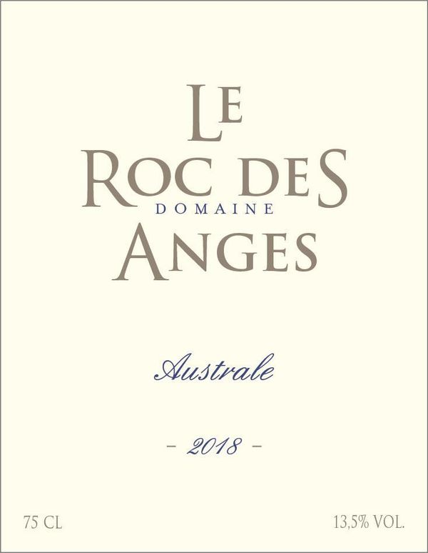 2018 Domaine Le Roc des Anges Australe