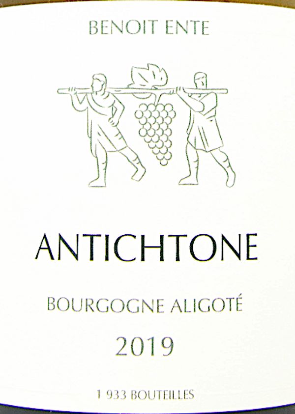 2019 Benoit Ente Bourgogne Aligoté Antichtone