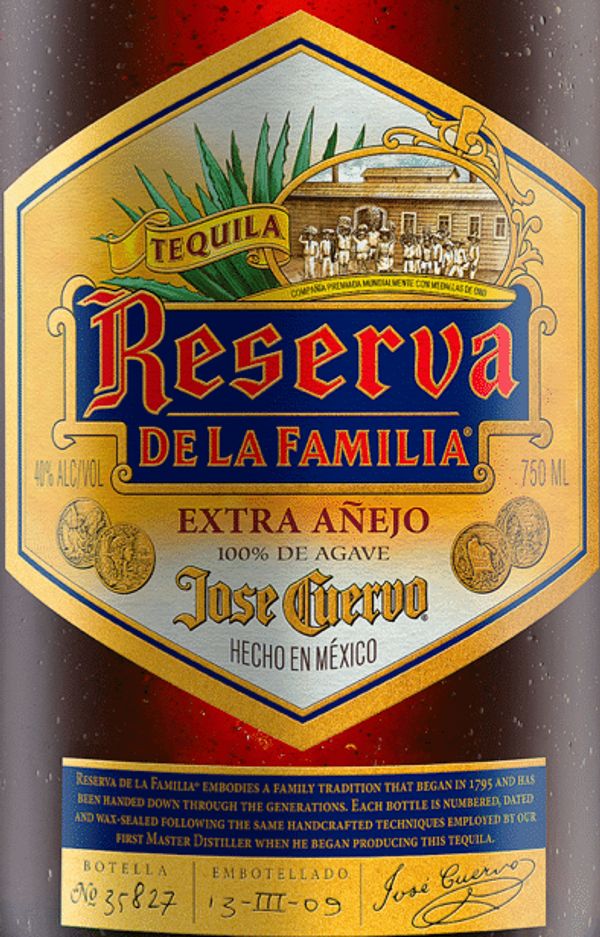 Jose Cuervo Tequila Reserva de la Familia Extra Añejo