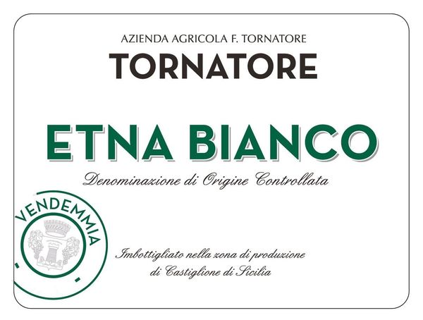2021 Tornatore Etna Bianco