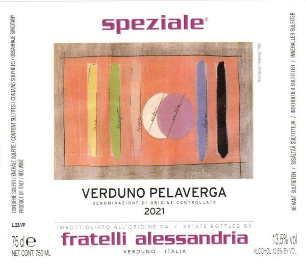 2021 Fratelli Alessandria Speziale Verduno Pelaverga