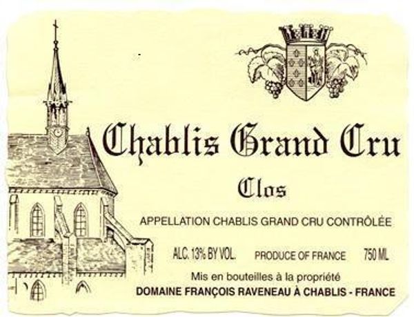 2000 Domaine Raveneau Chablis Clos
