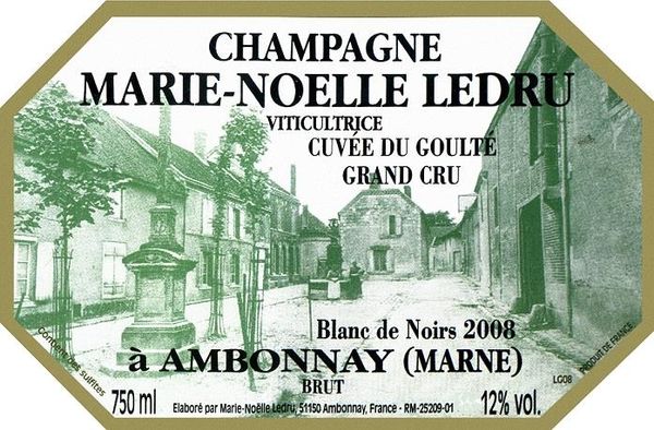 2009 Marie-Noelle Ledru Champagne Blanc de Noirs Brut Cuvée du Goulté