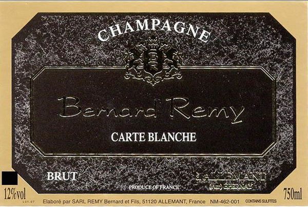 Bernard Remy Champagne Carte Blanche Brut