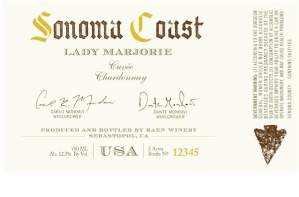 2021 RAEN Winery Lady Marjorie Cuvée Chardonnay