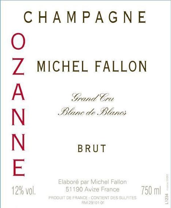 Michel Fallon Champagne Ozanne Blanc de Blanc Brut