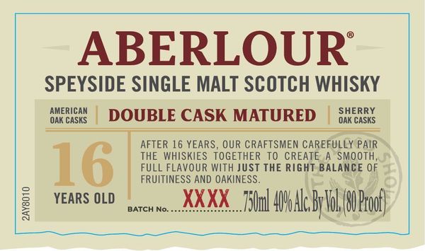 Aberlour 16 Year Double Cask Matured Speyside Single Malt Scotch Whisky