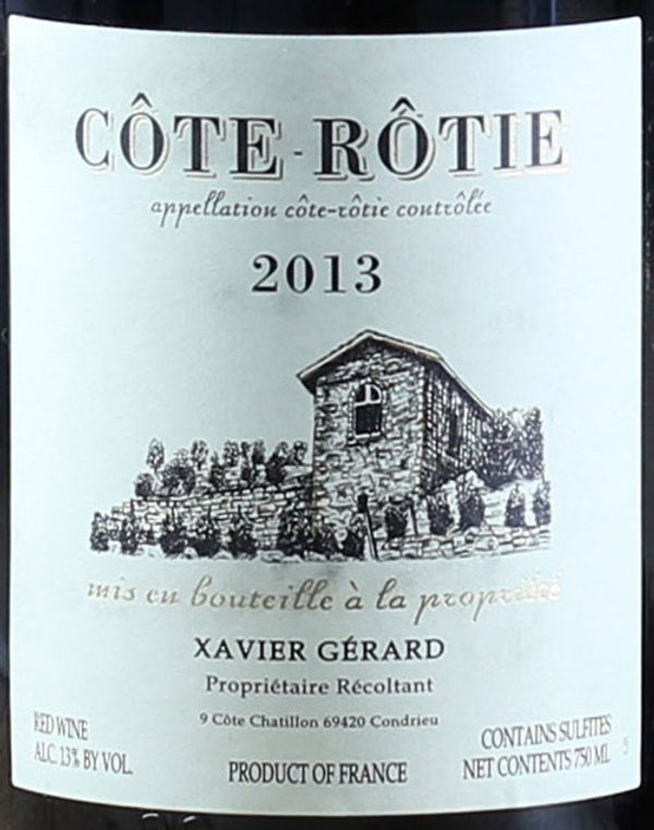 2019 Xavier Gérard Côte-Rôtie