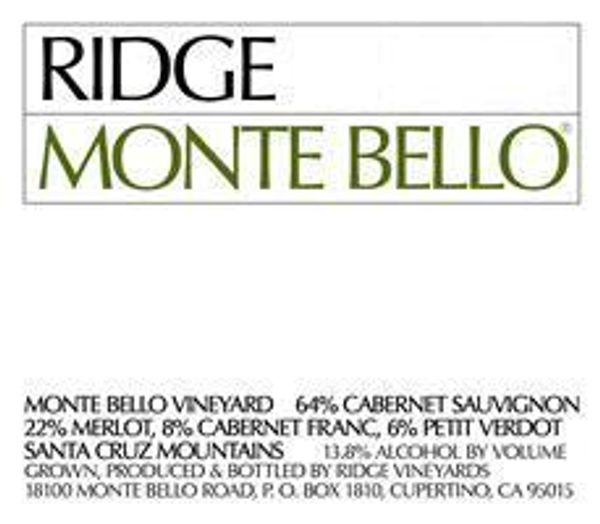 2019 Ridge Monte Bello