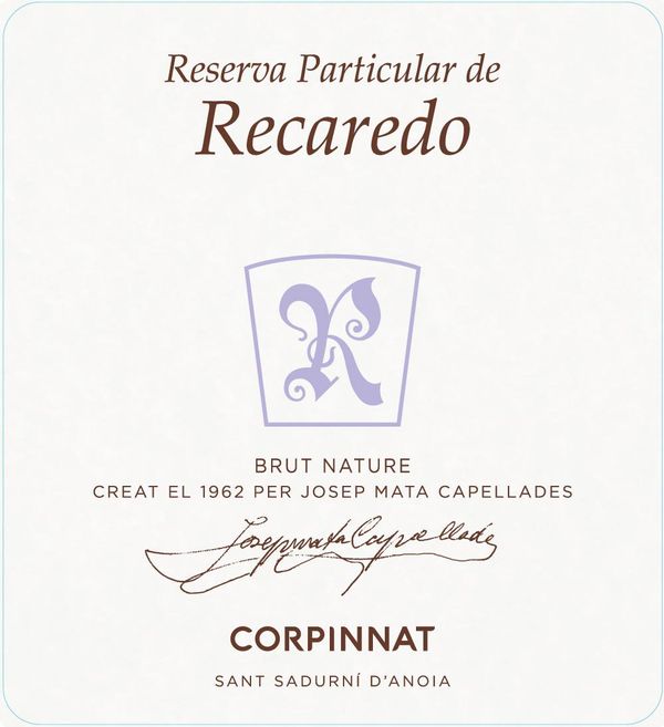 2009 Recaredo Corpinnat Gran Reserva Brut Nature Reserva Particular de Recaredo