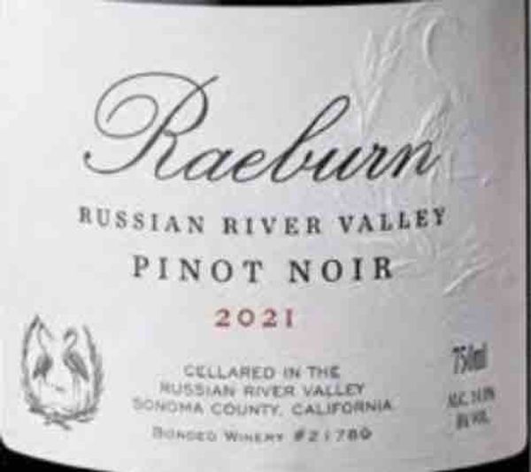 2021 Raeburn Russian River Valley Pinot Noir