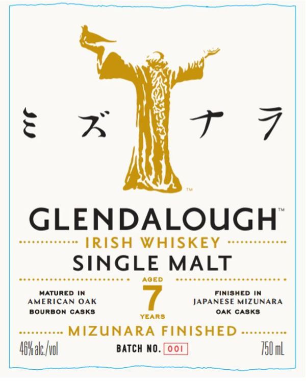 Glendalough Aged 7 Years Old Mizunara Cask Single Malt Irish Whiskey