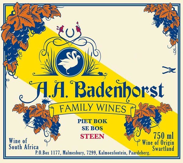 2018 AA Badenhorst Family Wines Piet Bok Se Bos Steen