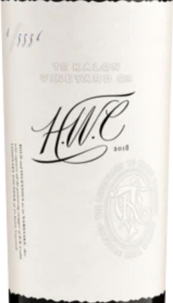 2018 To Kalon Vineyard Company H.W.C