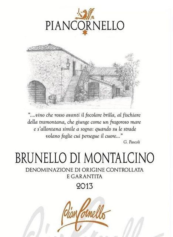 2013 Piancornello Brunello di Montalcino