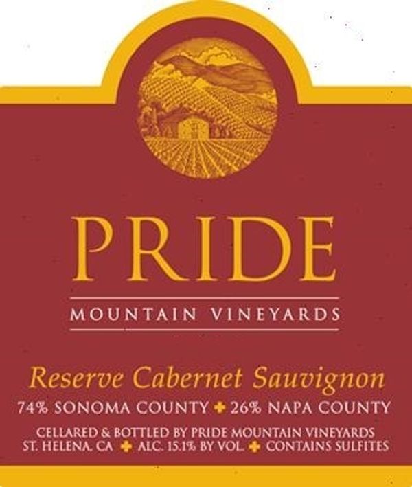 2015 Pride Mountain Vineyards Reserve Cabernet Sauvignon
