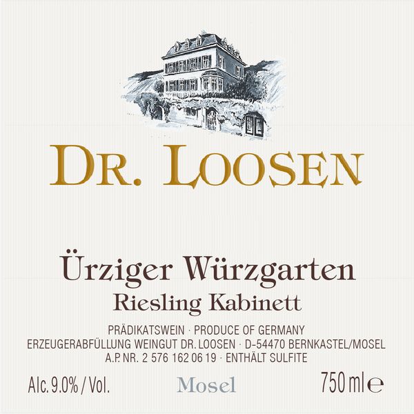 2021 Dr. Loosen Ürziger Würzgarten Riesling Kabinett