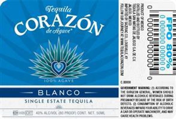 Corazón Single Estate Tequila Blanco
