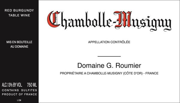 1999 Domaine G. Roumier Chambolle-Musigny
