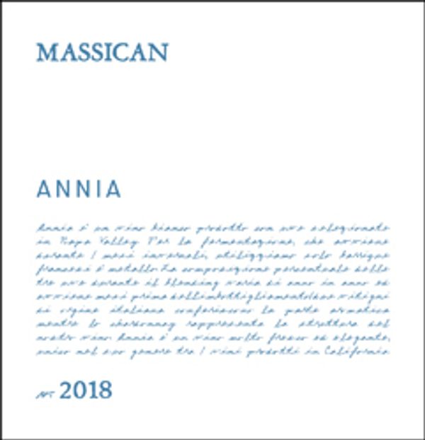 2022 Massican Annia