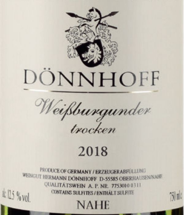 2021 Weingut Hermann Dönnhoff Weissburgunder Trocken