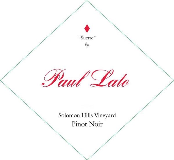2020 Paul Lato Wines Suerte Solomon Hills Vineyard Pinot Noir