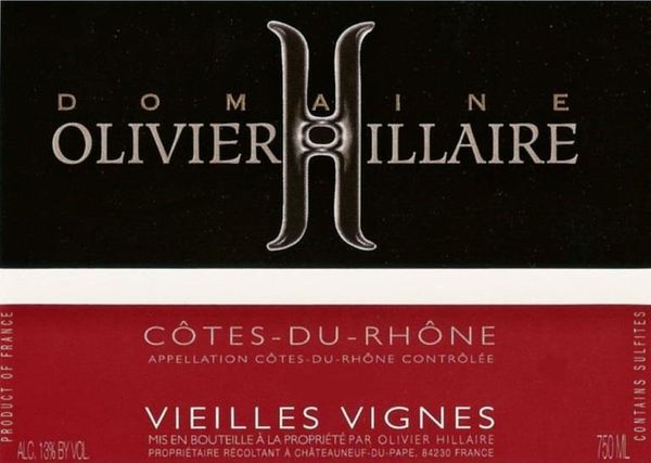 2020 Domaine Olivier Hillaire Côtes du Rhône Vieilles Vignes