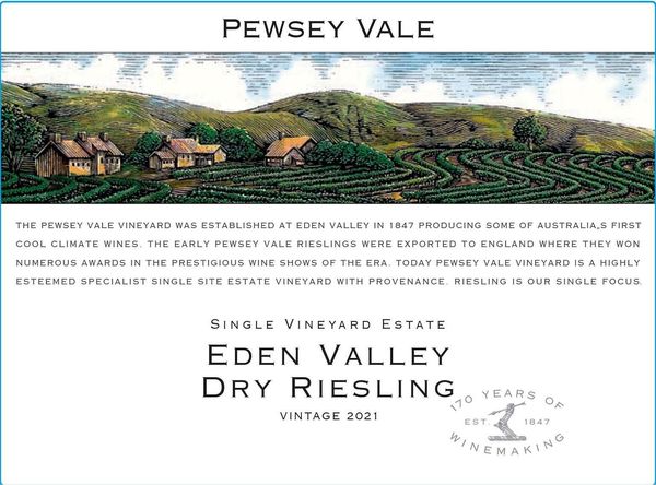 2021 Pewsey Vale Eden Valley Dry Riesling