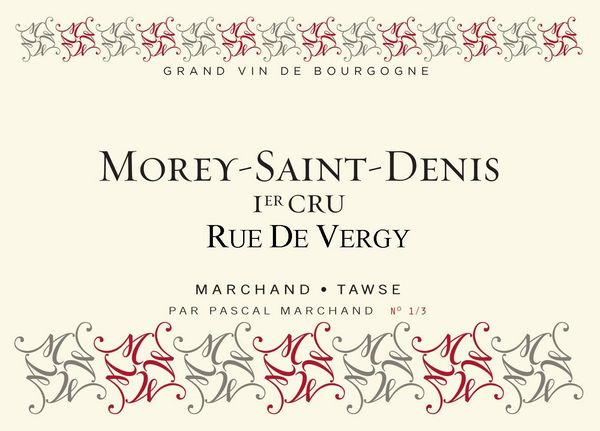 2019 Marchand-Tawse Morey-St-Denis Rue de Vergy