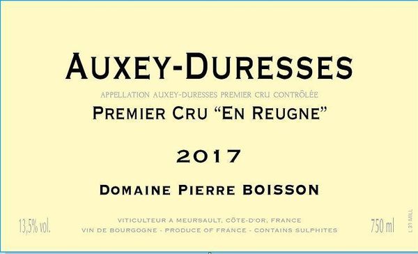 2017 Domaine Pierre Boisson Auxey-Duresses En Reugne