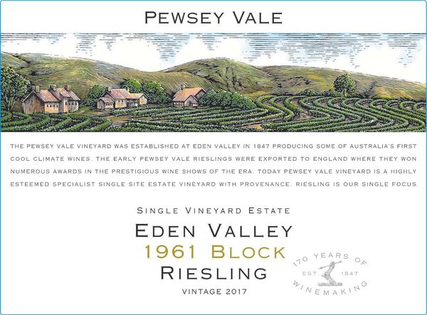 2020 Pewsey Vale 1961 Block Eden Valley Riesling