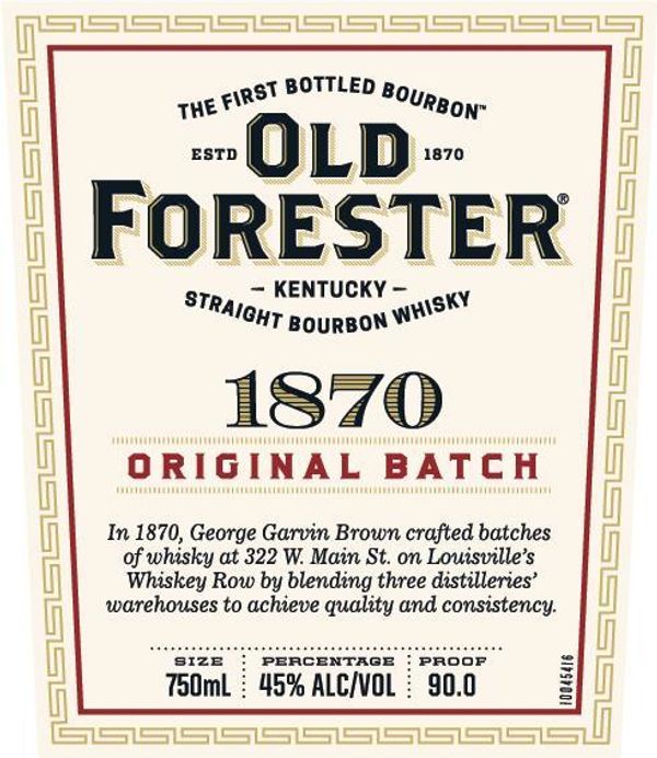 Old Forester 1870 Kentucky Straight Bourbon Whiskey
