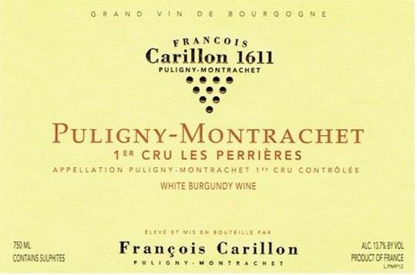 2020 François Carillon Puligny-Montrachet Les Perrières