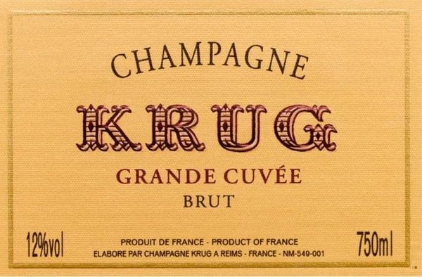 Krug Champagne Grande Cuvée Brut