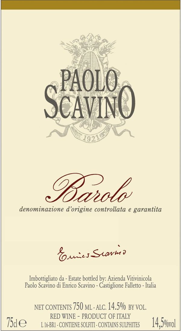 2019 Paolo Scavino Barolo