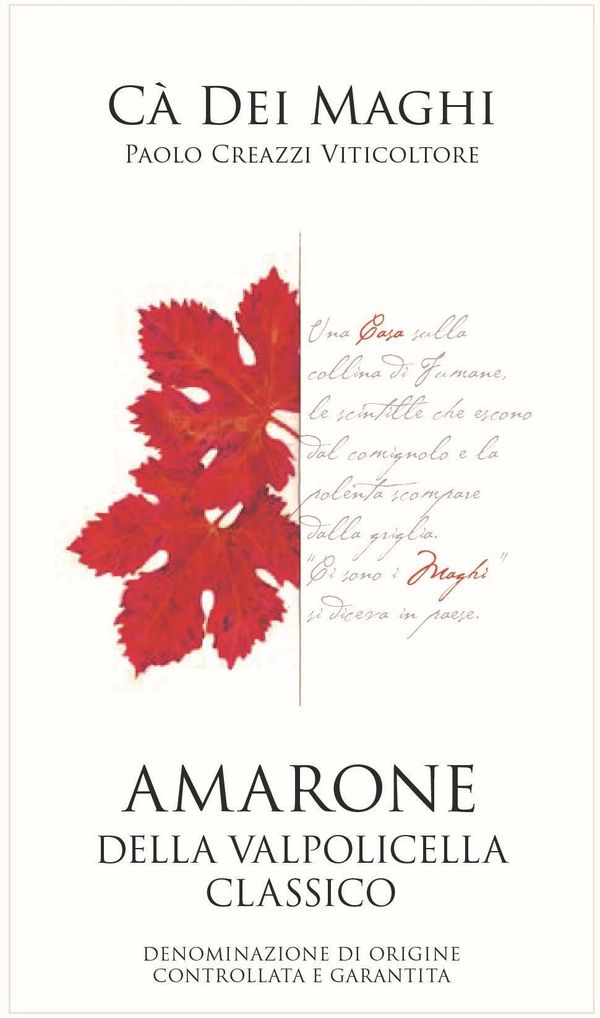 2016 Cà dei Maghi Amarone della Valpolicella Classico