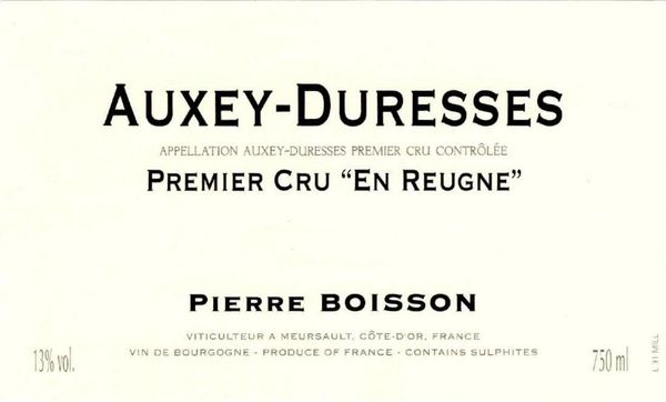 2016 Domaine Pierre Boisson Auxey-Duresses En Reugne