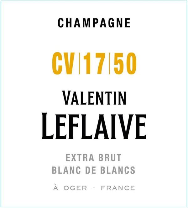 Valentin Leflaive Champagne CV 17 50 Blanc de Blancs Extra Brut