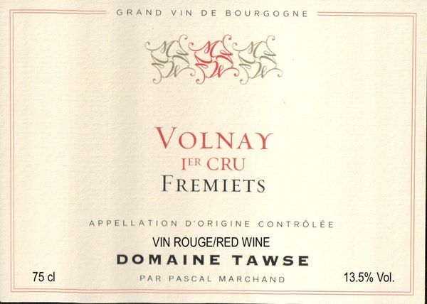 2019 Domaine Tawse Volnay Fremiets