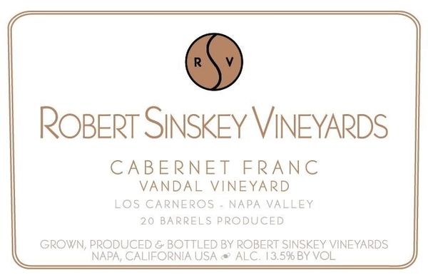 2016 Robert Sinskey Vineyards Vandal Vineyard Cabernet Franc