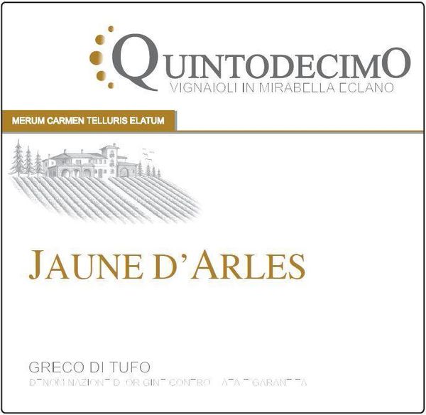 2021 Azienda Agricola Quintodecimo Greco di Tufo Jaune d'Arles