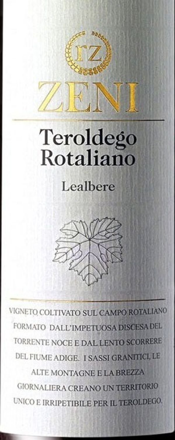 2018 Zeni Teroldego Rotaliano Vigneto Lealbere