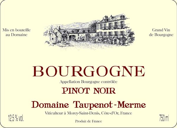 2020 Domaine Taupenot-Merme Bourgogne Pinot Noir