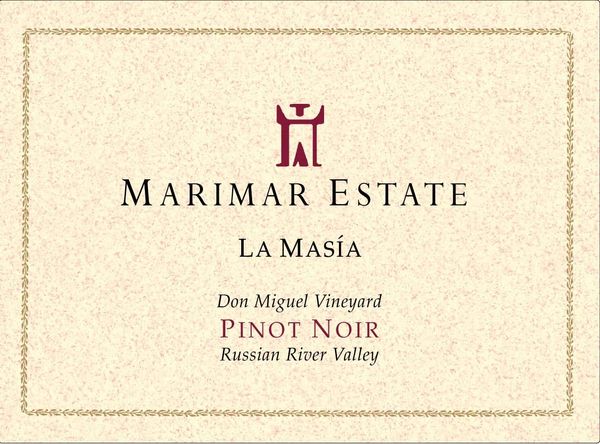 2016 Marimar Estate Don Miguel Vineyard La Masía Pinot Noir