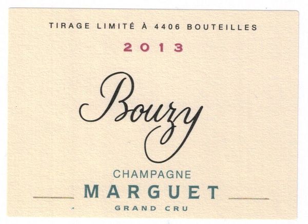 2013 Marguet Champagne Bouzy Grand Cru