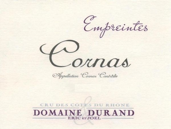 2012 Eric et Joël Durand Cornas Empreintes