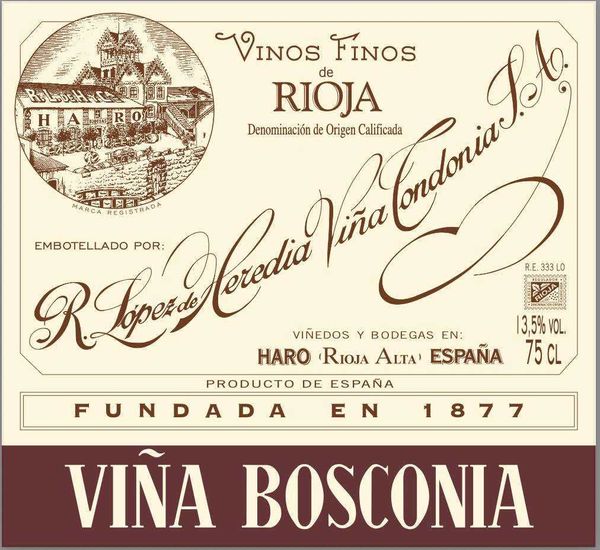 2011 López de Heredia Viña Bosconia Rioja Reserva