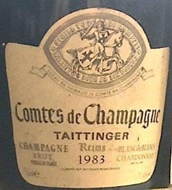 1986 Taittinger Champagne Blanc de Blancs Comtes de Champagne